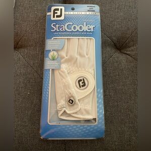 FootJoy Women's StaCooler Golf Glove Women’s Medium Pearl - LEFT - NEW